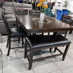 6pc Counter Height 🔥 Take It Home With Only $50 Down 