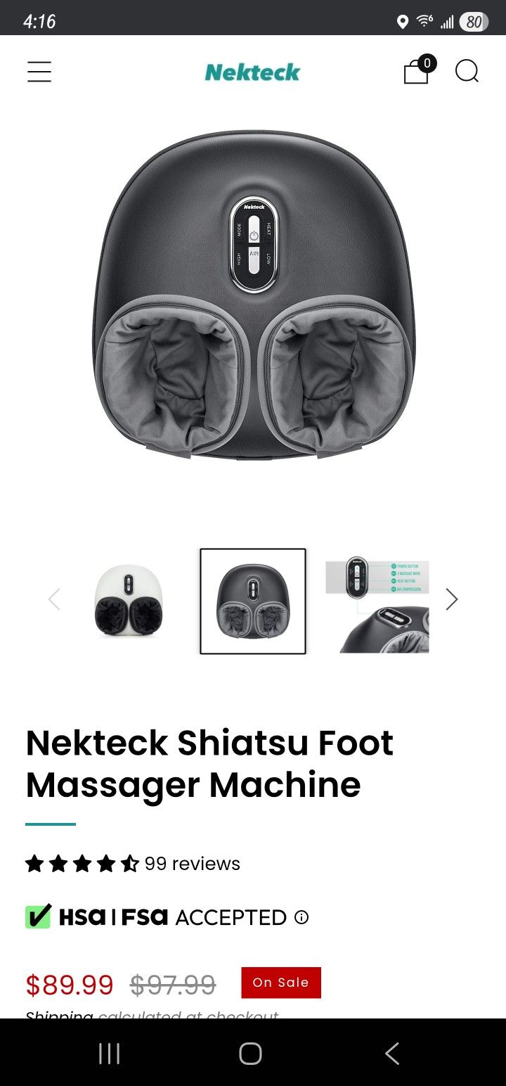 Nekteck Foot Massager Machine