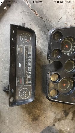 60s and 70s Chevy instrument clusters