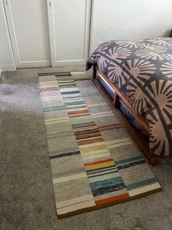 Striped runner rug