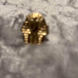 DIAMOND CUT EGYPTIAN KING PHARAOH 10KT