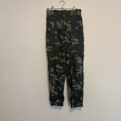 Blue & Green Camo Cargo Pants