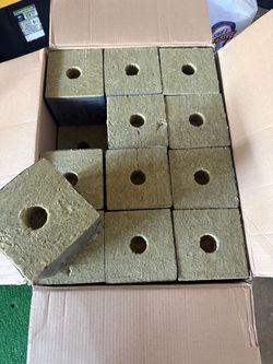 Grodan grow blocks “rockwool” 6”x6”x6” 36 total