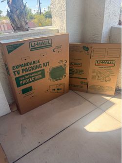 TV Moving Box and bonus medium box