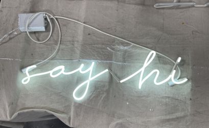 SAY HI neon sign light vintage display