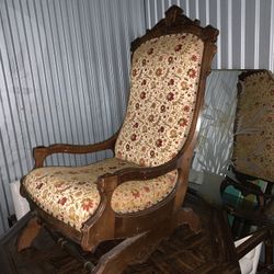 Antique Victorian Adult Rocking Chair