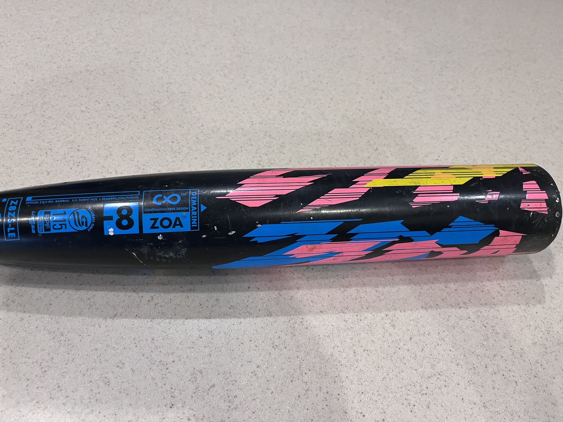 ZOA Glitch 2022 Baseball Bat 30/22 