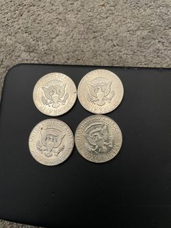 4 HALF  DOLLAR  Coin  Silver 