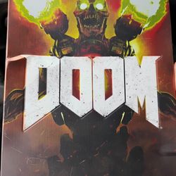DOOM PS4 Game and Collector Tin Case