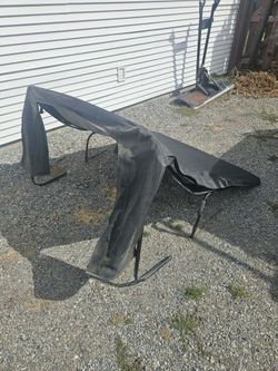 2006 soft top and frame for a Wrangler TJ Jeep
