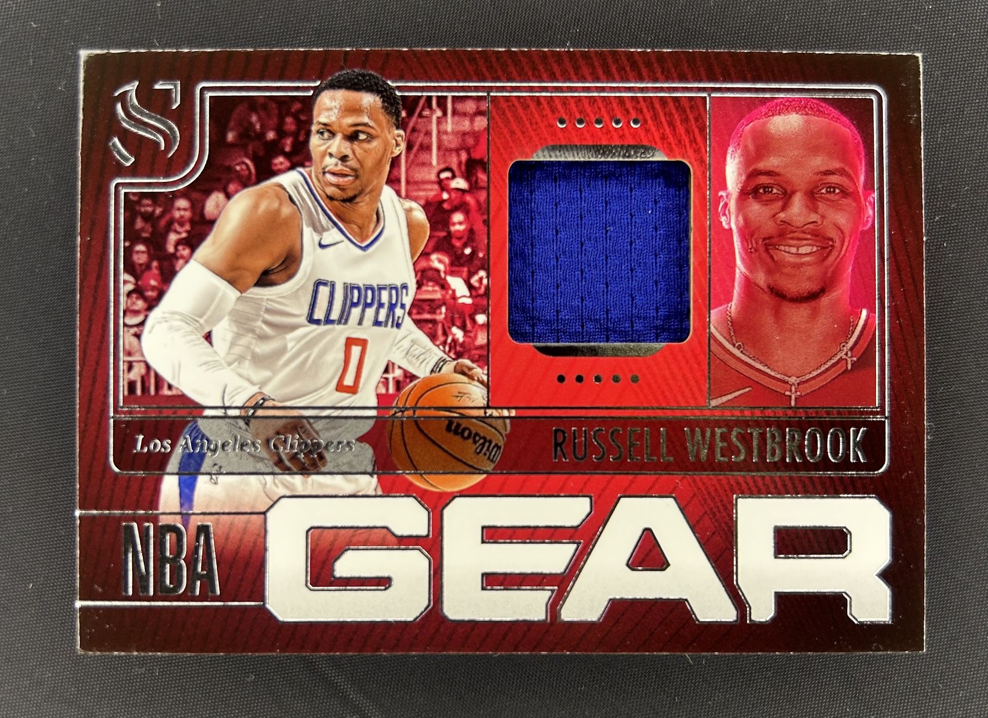 RUSSELL WESTBROOK 2024-25 PANINI SILHOUETTE NBA GEAR GAME WORN JERSEY PATCH 