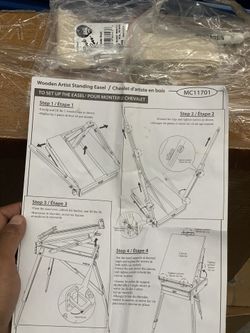 Authentic Bob Ross Wooden Artist Standing Easel