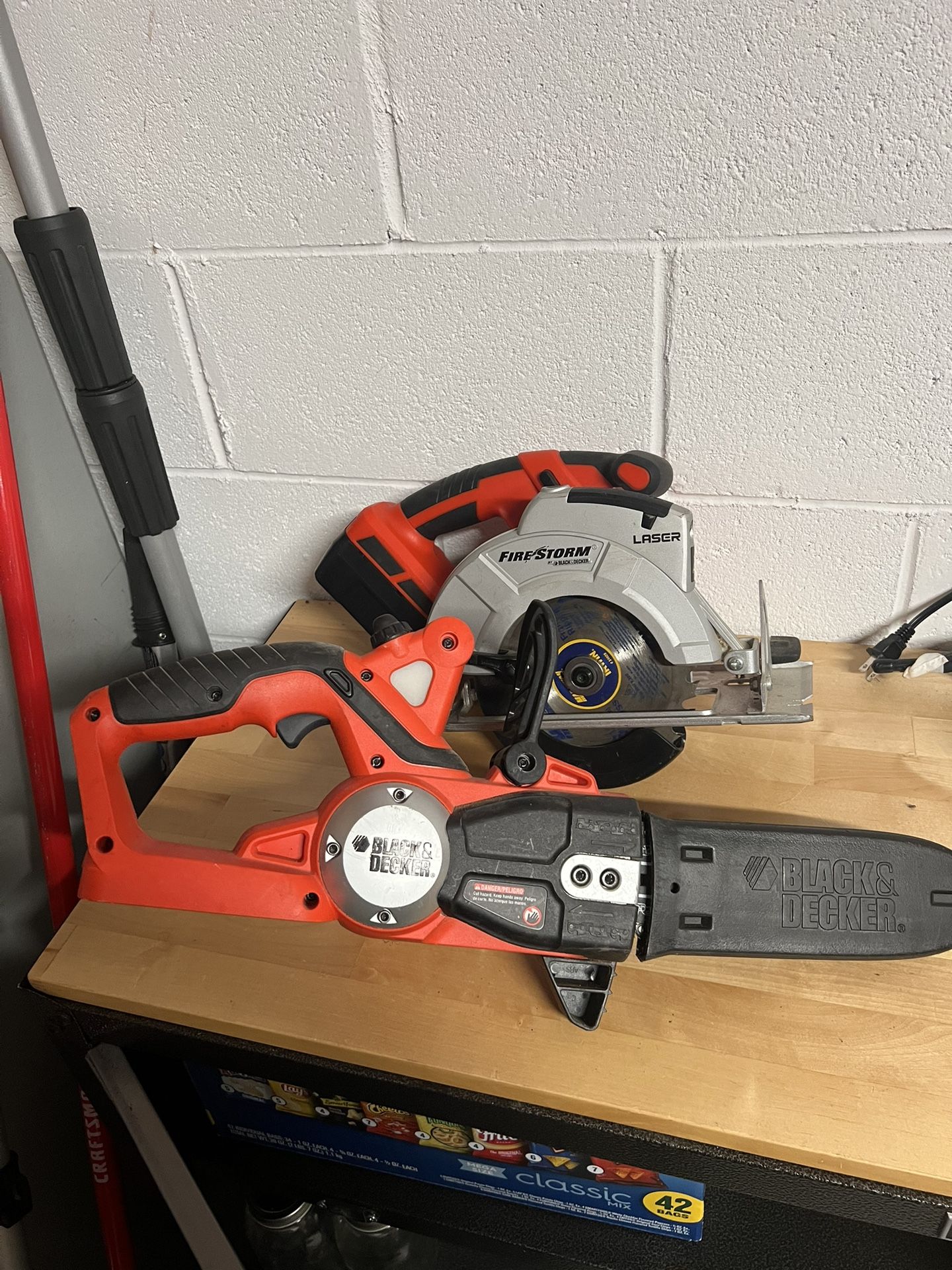 Black And Decker Chain Saw And Circular saw