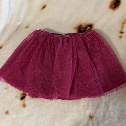 Pink butterfly skirt size 6