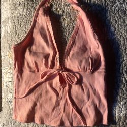 Pink Cropped  Tank