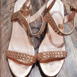 Womens Rose Gold Shoes And Clothes