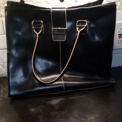 Blk Leather Purse