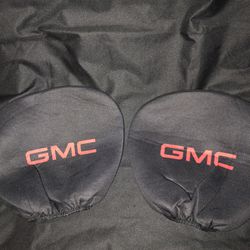 GMC Headrest Covers ( black color) soft texture
