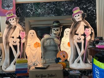 Halloween Blow Mold Set Ho