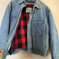 Copper Collections Salties Jean Jacket Flannel Lined Like New Jean Jacket  - Extra Warm