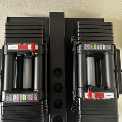 POWERBLOCK adjustable Dumbbells 70lbs Each 