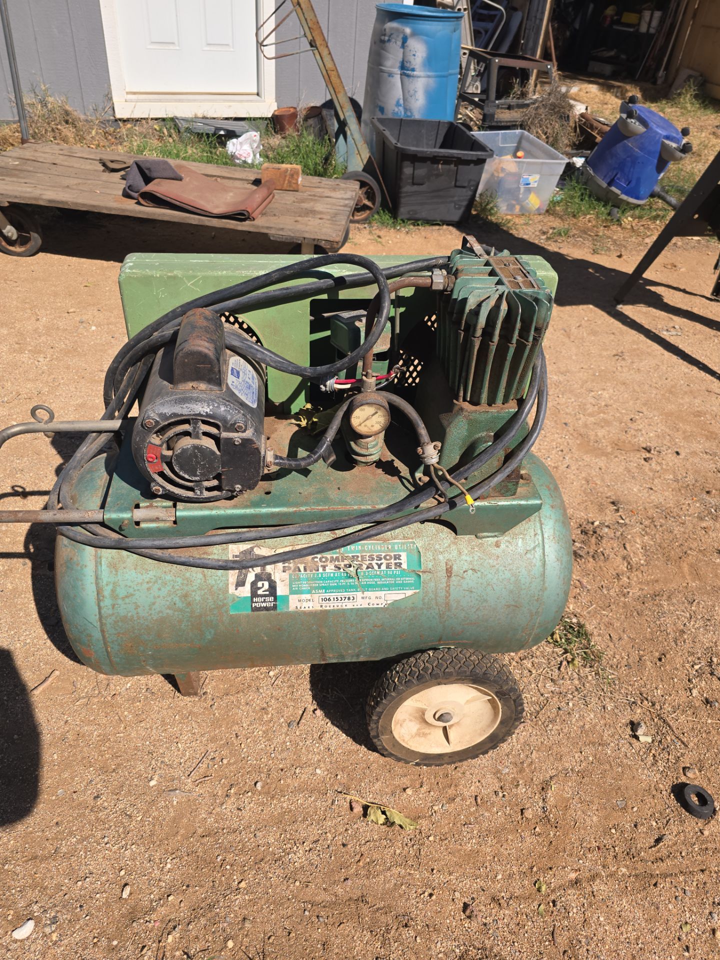 Sears air compressor 150 psi 220 volt for Sale in Riverside, CA - OfferUp