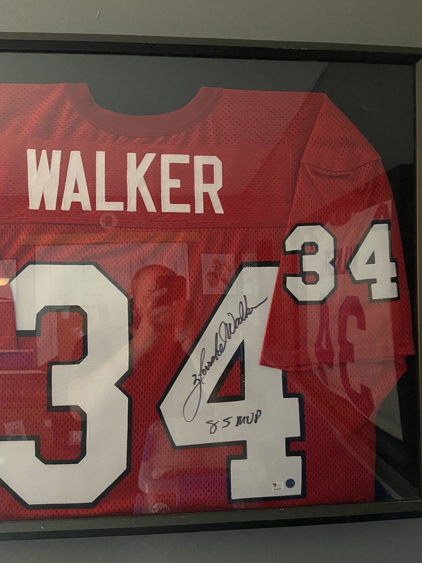 Herschel Walker Autographed Generals Jersey 85 MVP Inscription w/2 COAs