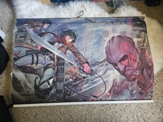 Silk wall scroll Attack on Titan or Fullmetal Alchemist 24 by 36 inch poster print anime manga