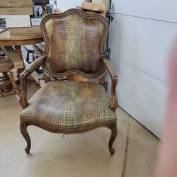 Real Alligator Skin Chairs