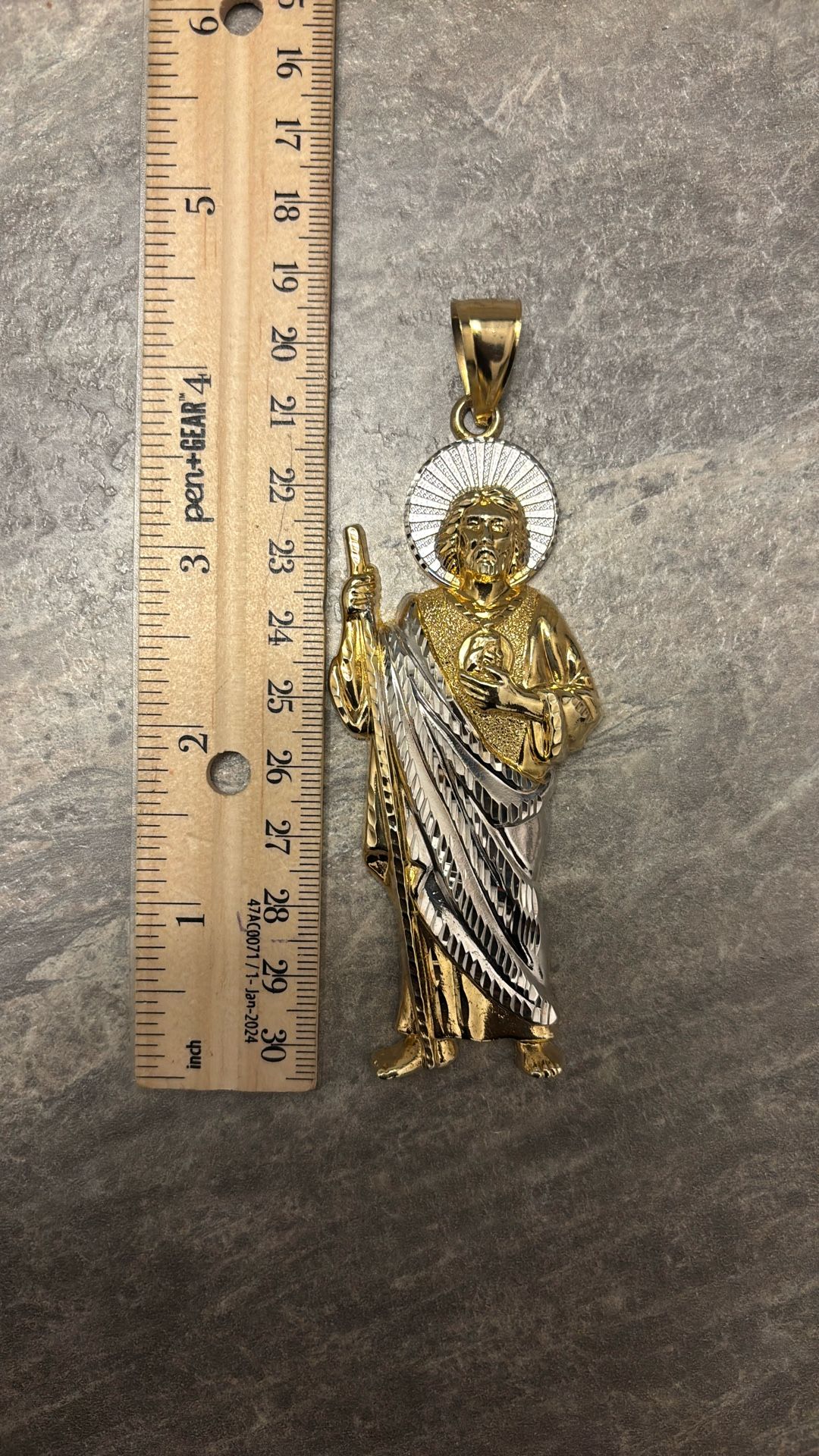 10k Gold San Judas Pendant