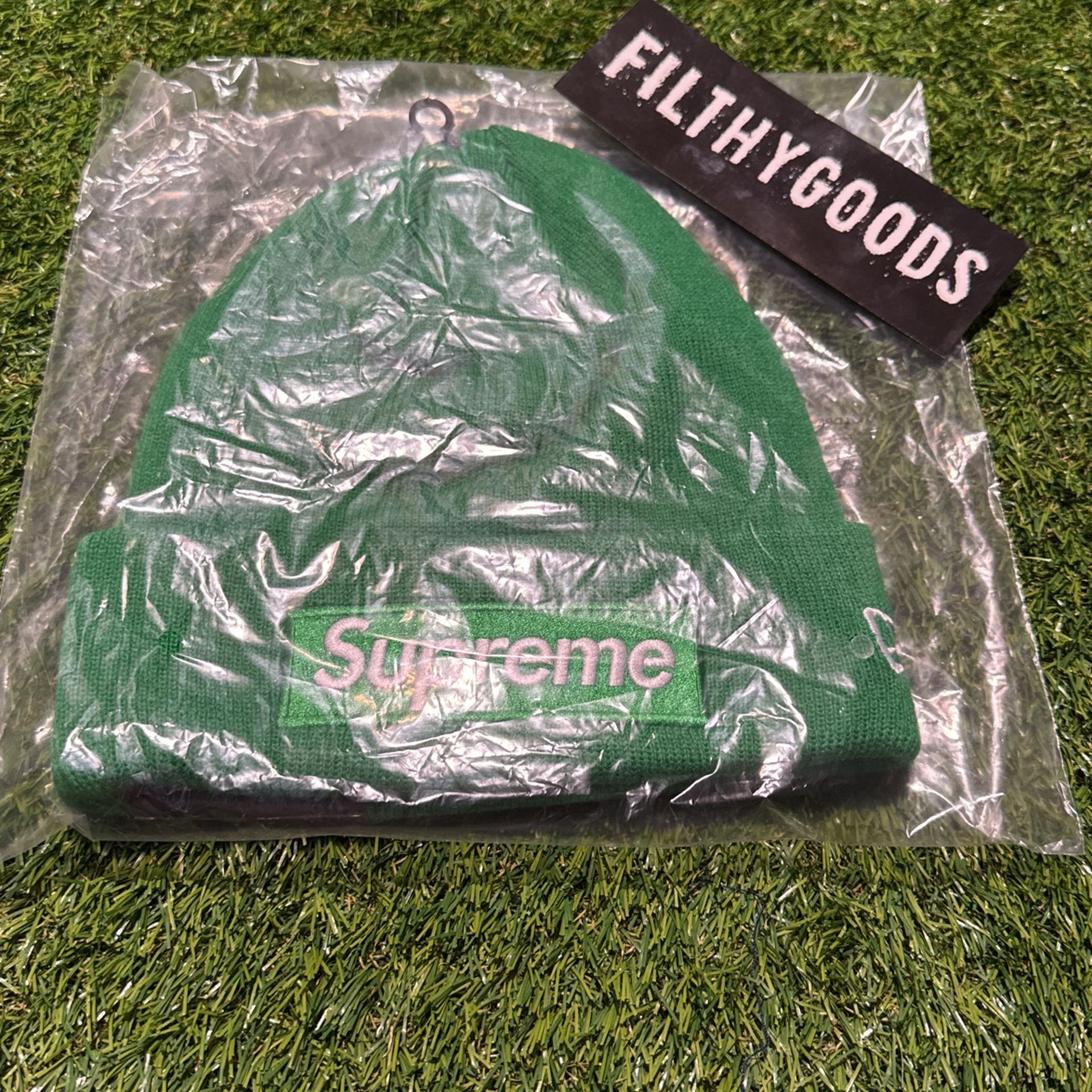 Supreme Box Logo Beanie Green