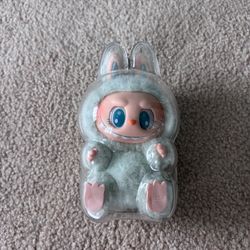 Pop Mart The Monster Labubu Have a Seat Vinyl Plush Green Ququ with Protection Case
