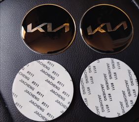 Kia Wheel Center Hub Cap Emblem Badge decal set of 4