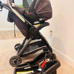 Graco Click Connect Car Seat, Base and Stroller 