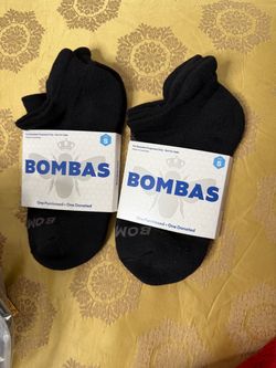 Bombas Black Ankle Socks Size Small – 2 Pairs