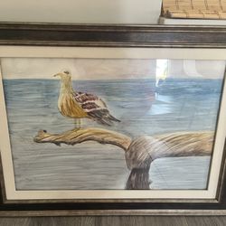 Beach Bird Print Ocean Wall Art