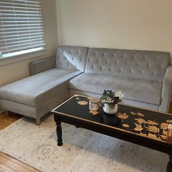 Grey Sectional with Storage