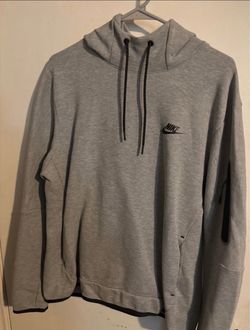 Nike tech fleece hoodie pullover gray size large