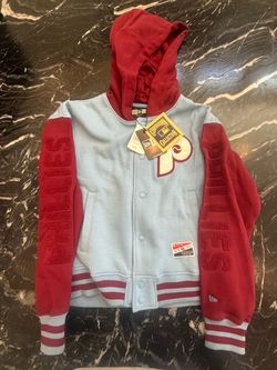 Philadelphia Phillies New Era Cooperstown Collection Varsity Hoodie Jacket – Size S – NWT