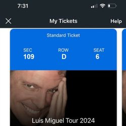 Luis Miguel Tour Wednesday May 8th