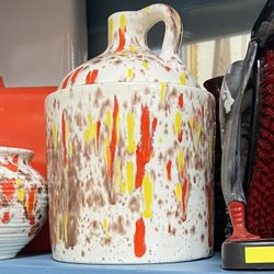 Large Jug 1980s MCM Drip Glaze