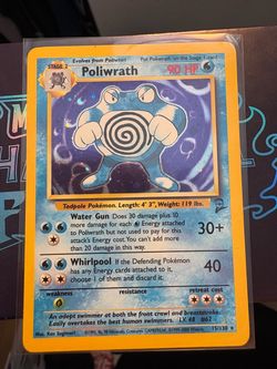 Poliwrath Holo Rare Pokémon Card 15/130