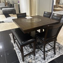 Dining Table With 4 Chairs 