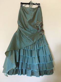3 piece formal, prom dress top /skirt/ shawl