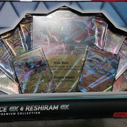 pokemon Salamence ex & Reshiram ex plus Iron Valiant ex box bundle new and 2 Tins