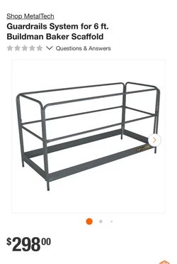Metal tech scaffolding rails