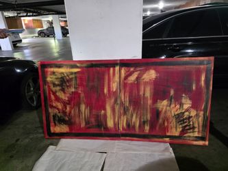 Series of two large wall art pieces