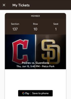 Padre Tickets For The 15th!!!
