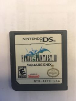 Nintendo ds final fantasy 3