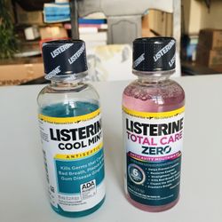 Air Travel Approved Size! TSA Complaint. Listerine Mouth Wash. 95 ml (3.2 fl oz). You can take it in carry-in into airplane with you. Isn’t it great t